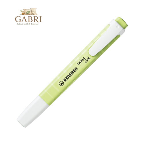 Zvýrazňovač STABILO swing cool Pastel Edition limetková