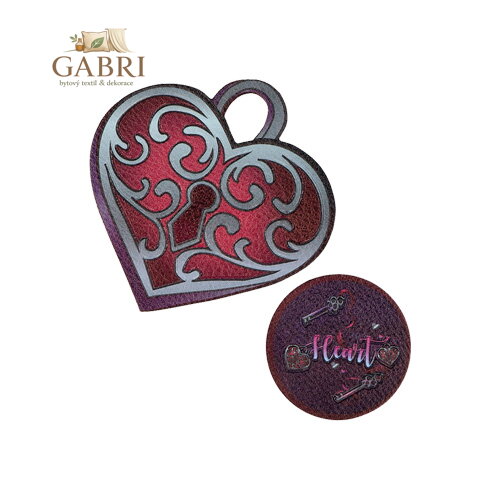 Sticker na tašku Heart, sada 2 ks