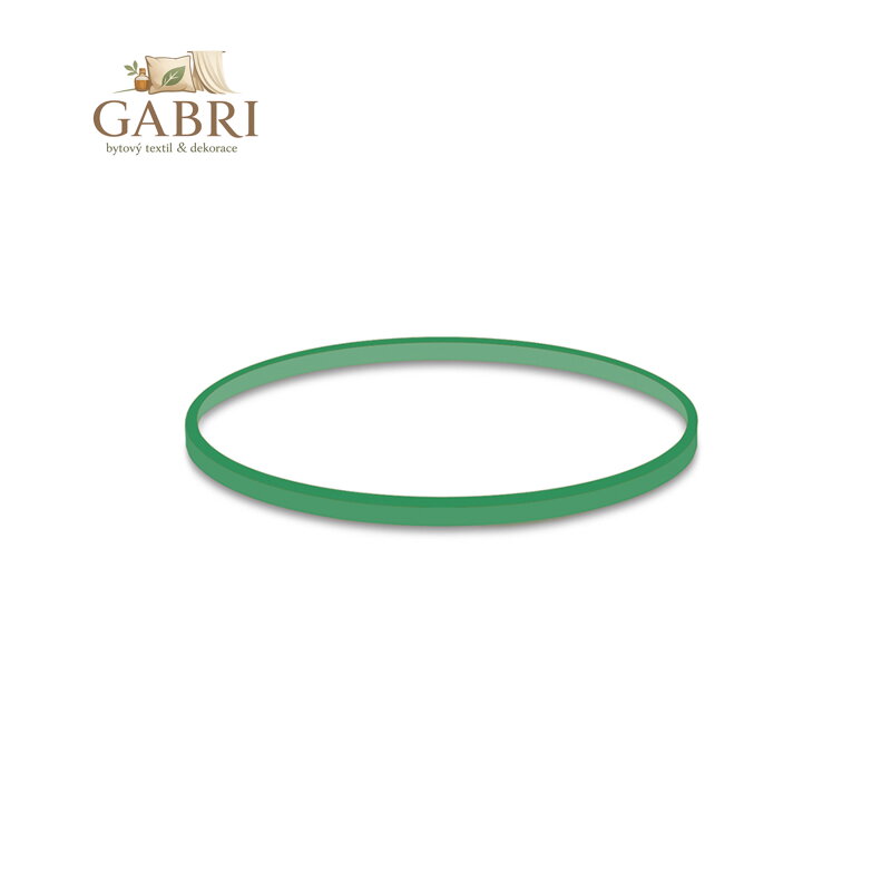 Gumičky zelené tenké (1 mm, O 5 cm) [1 kg]