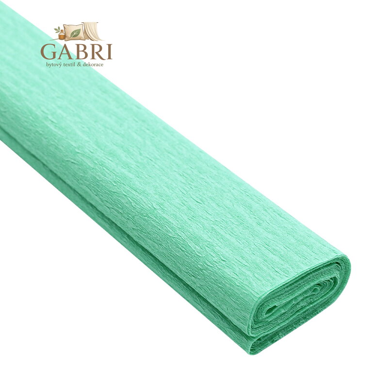 Krepový papír JUNIOR 200x50 cm - mentolový 26