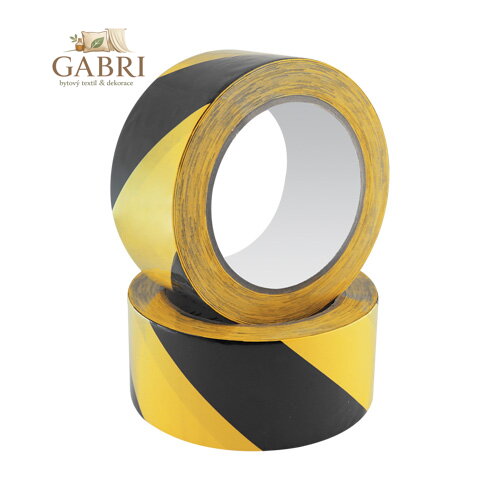 Bezpečnostní páska Safety Tape 48 mm x 20 m, černo / žlutá