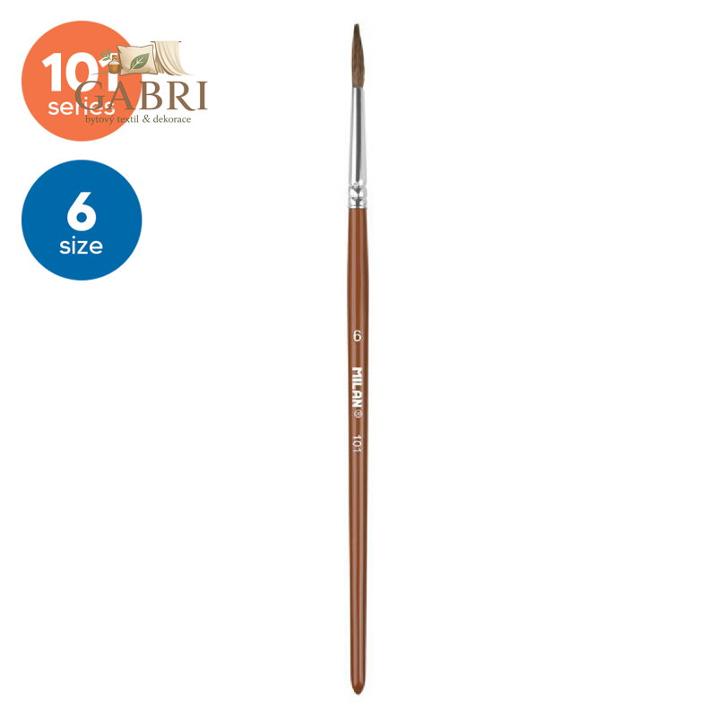 Štětec kulatý MILAN č.6  - 101