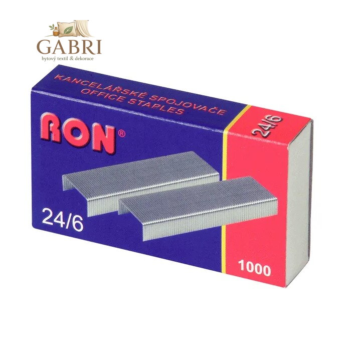 Drátky do sešívačky 24/6, 1000 ks