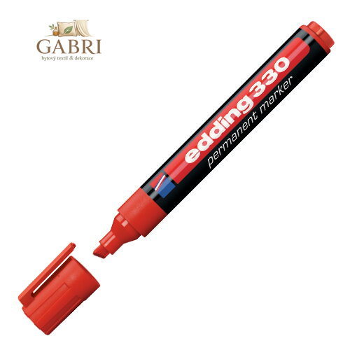 Permanentní popisovač Edding 330 červený