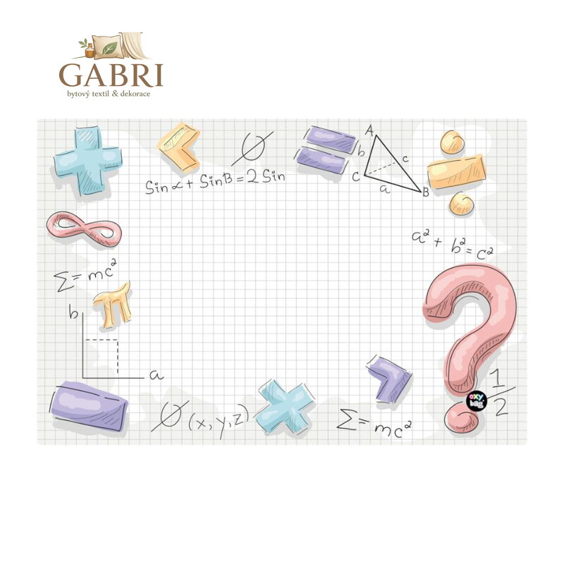 Podložka na stůl PP 60x40cm Math