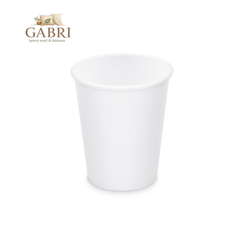 Papírový kelímek bílý O80mm 280ml `M: 0,2L/8oz` [10 ks]