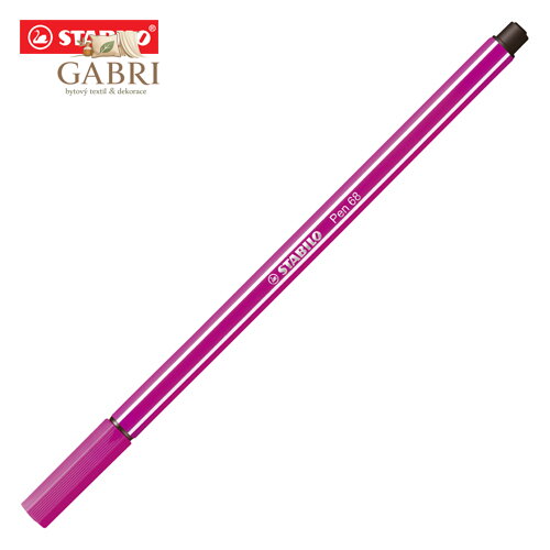 Fix vláknový STABILO Pen 68 růžově červený