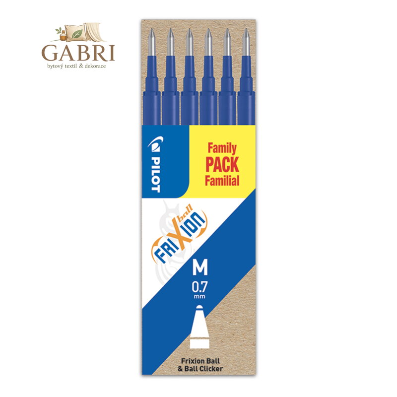 Náplň gumovací PILOT Frixion 0,7 mm/6 ks - modrá