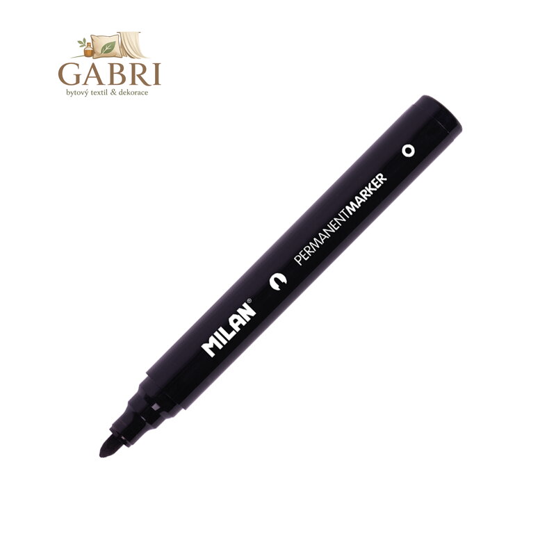 Popisovač MILAN Permanent Marker - na plasty, sklo, gumu,kožu, kovy