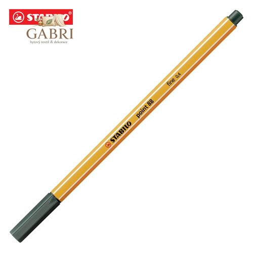 Liner STABILO point 88 olivově zelený