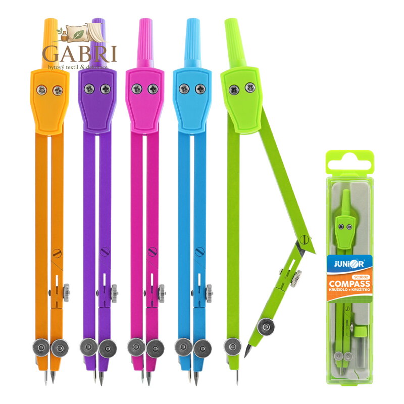 Kružítko školní SC3002 barevné + tuha