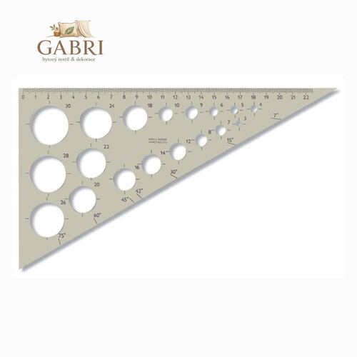 Trojúhelník KOH-I-NOOR s kružnicemi