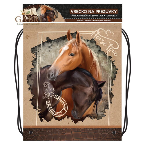Kapsa na přezůvky s potiskem - Seria 5 Horse Love - kůň