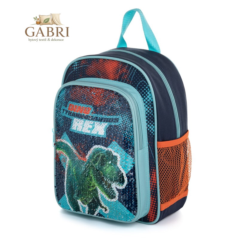 Batoh dětský - předškolní flitry Premium Dinosaurus
