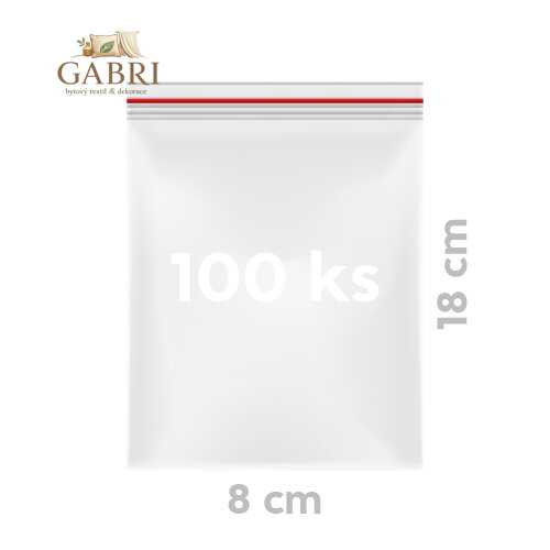 Sáčky rychlouzavírací 8 x18 cm / 100ks /
