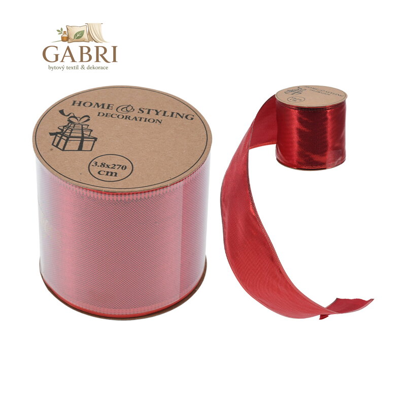 Stuha dekorační, šířka 63 mm (mix barev)