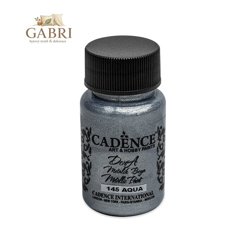 Barva akrylová Cadence D. Metalic, tm.stříbrná,50 ml
