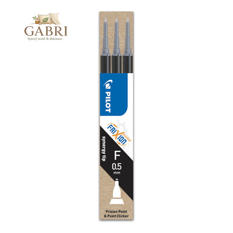 Náplň gumovací PILOT Frixion 0,5 mm/3 ks Micro hrot - černá