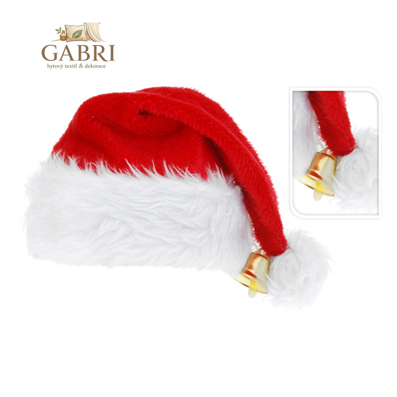 Mikulášská čepice De Luxe se zvonkem