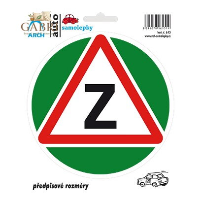 Samolepka "Začátečník" (průměr 13 cm)