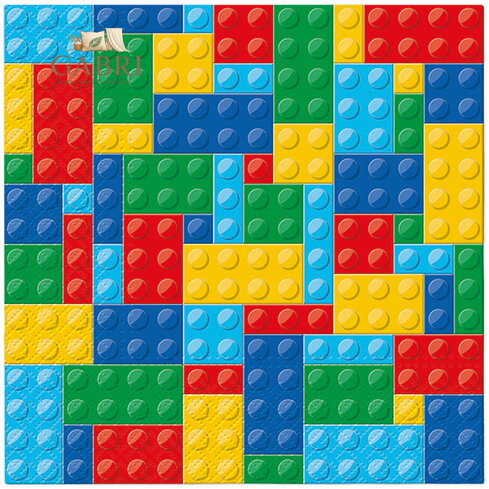 Ubrousky PAW L 33x33cm Colorful Bricks