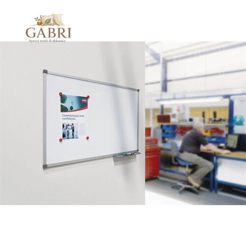 Bílá tabule, nemagnetická, 90x180 cm, hliníkový rám, VICTORIA