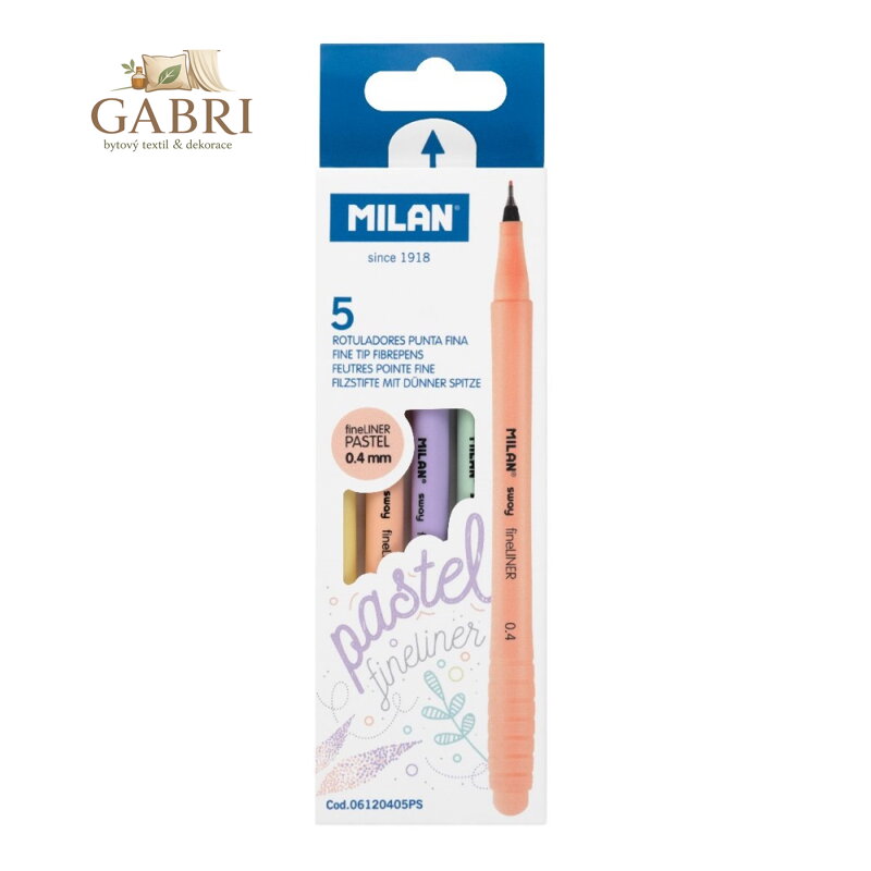 Liner MILAN Sway 0,4 mm Pastel - sada 5 ks