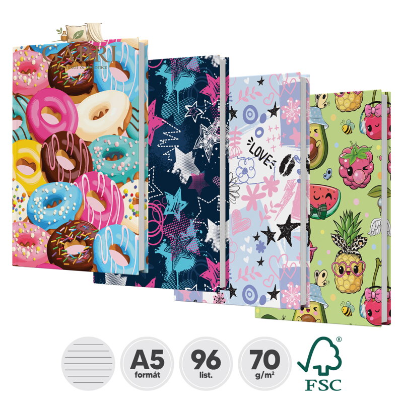 Kniha záznamová linkovaná  A5 (96-listová)