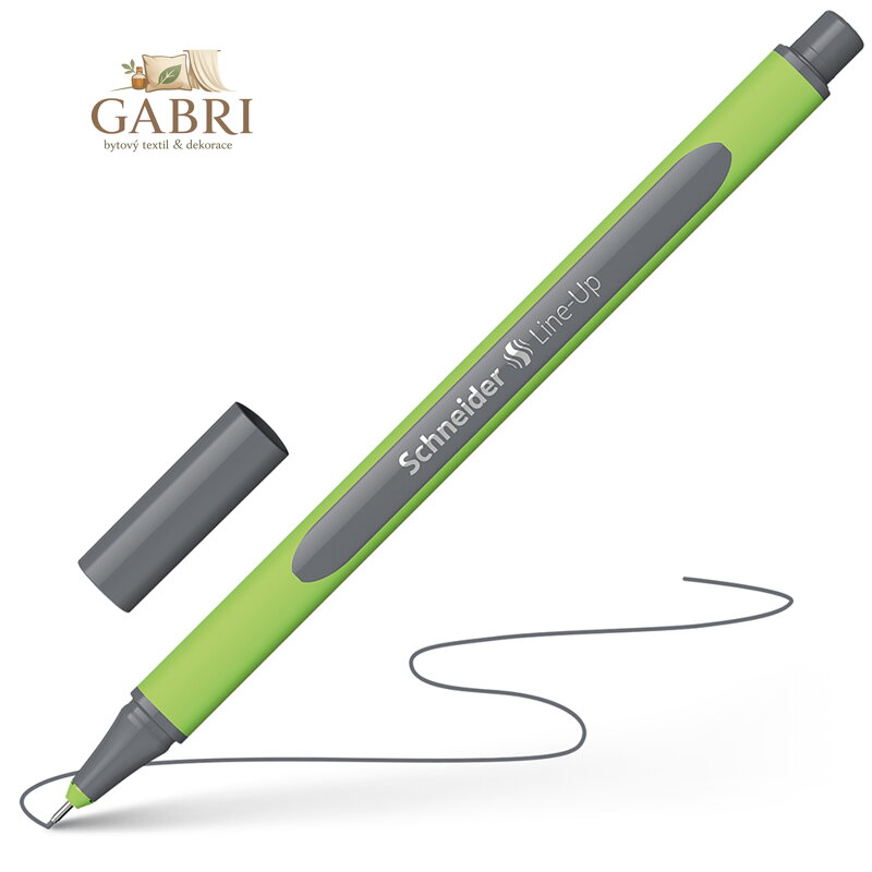 Popisovač Schneider Line-Up 0,4 mm tmavošedá