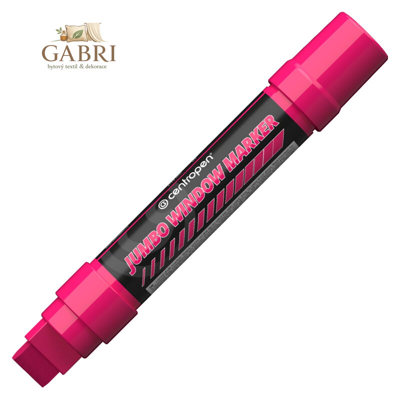 Popisovač CENTROPEN 9120 JUMBO růžový na sklo