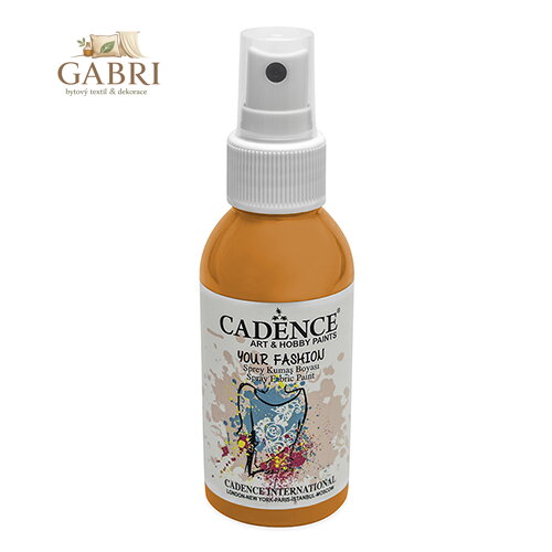 Textilní barva ve spreji Cadence, oranžová, 100ml