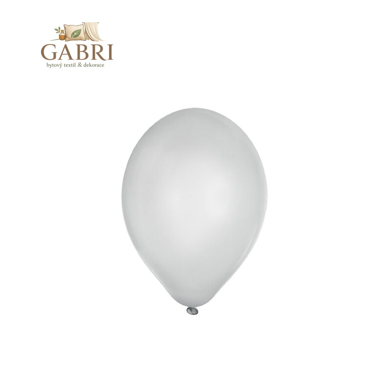 Nafukovací balónik biely Ø25cm `M` [10 ks]