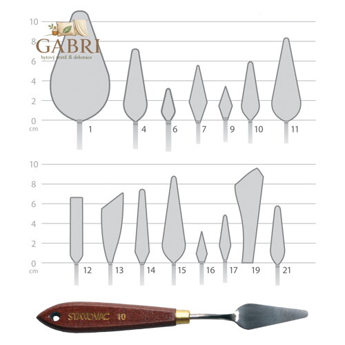 Malířská špachtle JUNIOR č. 12