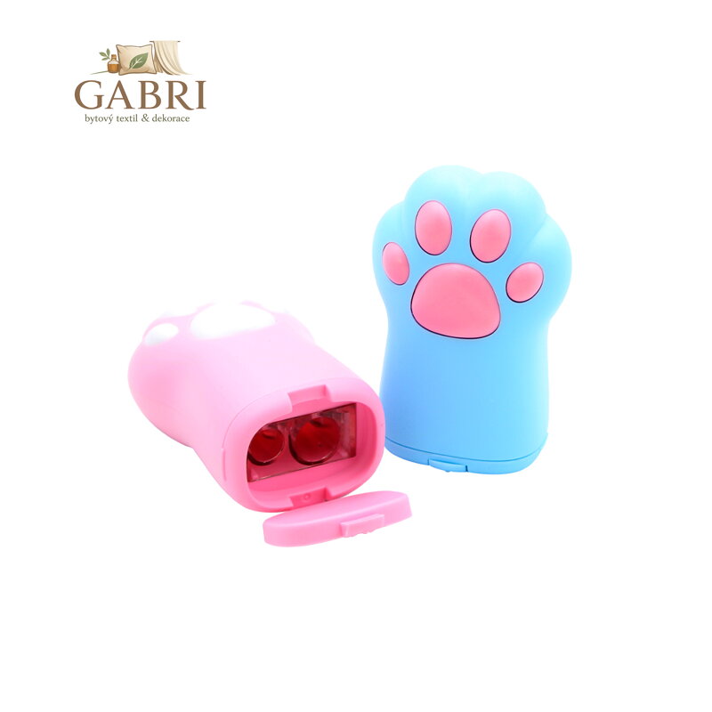 Struhadlo na tužky dvojité - Tlapka (so many cats) /1ks