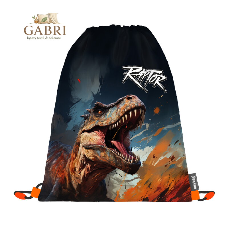 Sáček na cvičky Dino