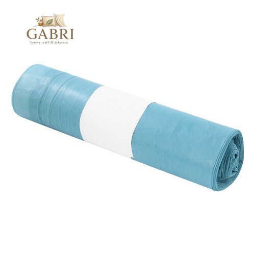 Pytle na odpad LDPE 70 x 110 cm, zatahovací modré 120 l / 10 ks, 40 mic