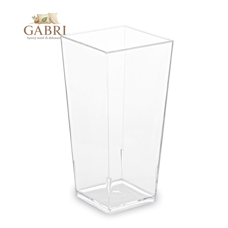 Fingerfood skleničku hranatý, čirý 4 x 4 x 8,2 cm - 85 ml [40 ks]