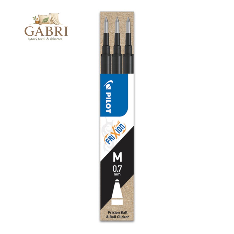 Náplň gumovací PILOT Frixion 0,5 mm/3 ks - černá