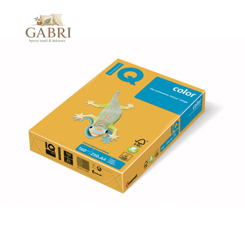 Kopírovací papír A4 IQ 160g color slunečno-žlutý