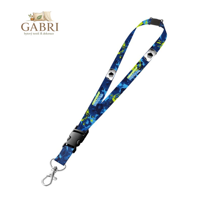 Klíčenka s karabinkou fotbal 2