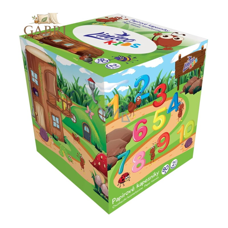 Kosmetické ubrousky Linteo Kids 80 ks (2-vrstvé)