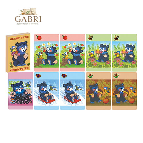 Karty Akim Černý Petr - medvídek Baribal