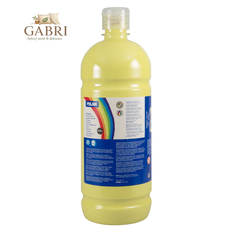 Barva temperová 1000ml citronová žlutá