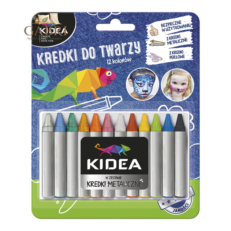 Barvičky na obličej - 12 ks (sada)