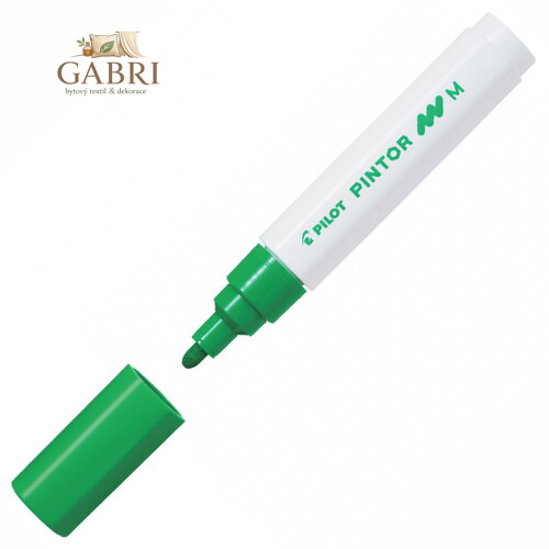 Pintor, PO, Medium, akrylový popisovač světle zelená