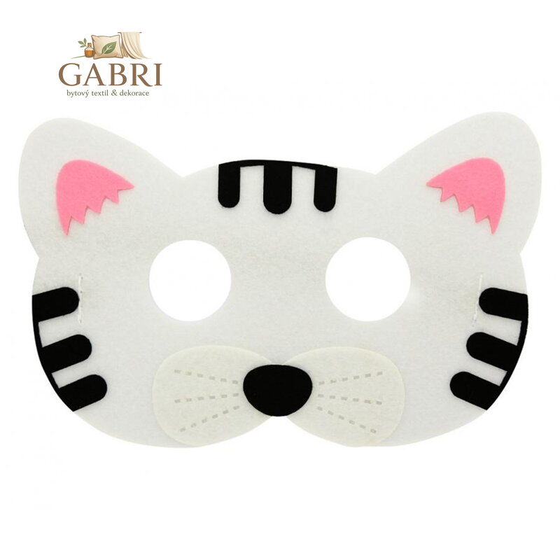 Maska Kotě Kitty 18x12 cm