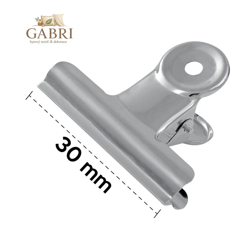 Klip pružinový kovový Foska 30 mm