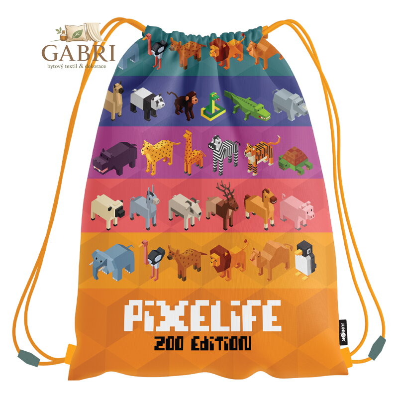 Kapsa na přezůvky s potiskem JUNIOR S8 - Pixelife Zoo Edition