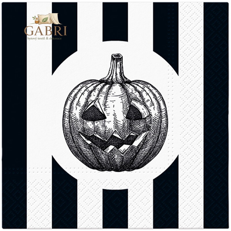 Ubrousky PAW L 33x33cm Striped pumpkin