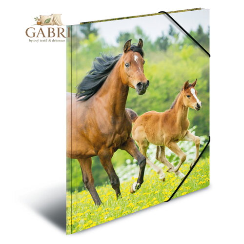 Deska s gumičkou PP A4 Horses - kůň